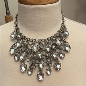 Elegant Silver Statement Necklace